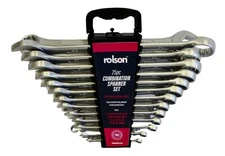 Combination Spanner Wrench Set 25 Pcs on Rack CrV Steel 6-32mm of DIN Spec