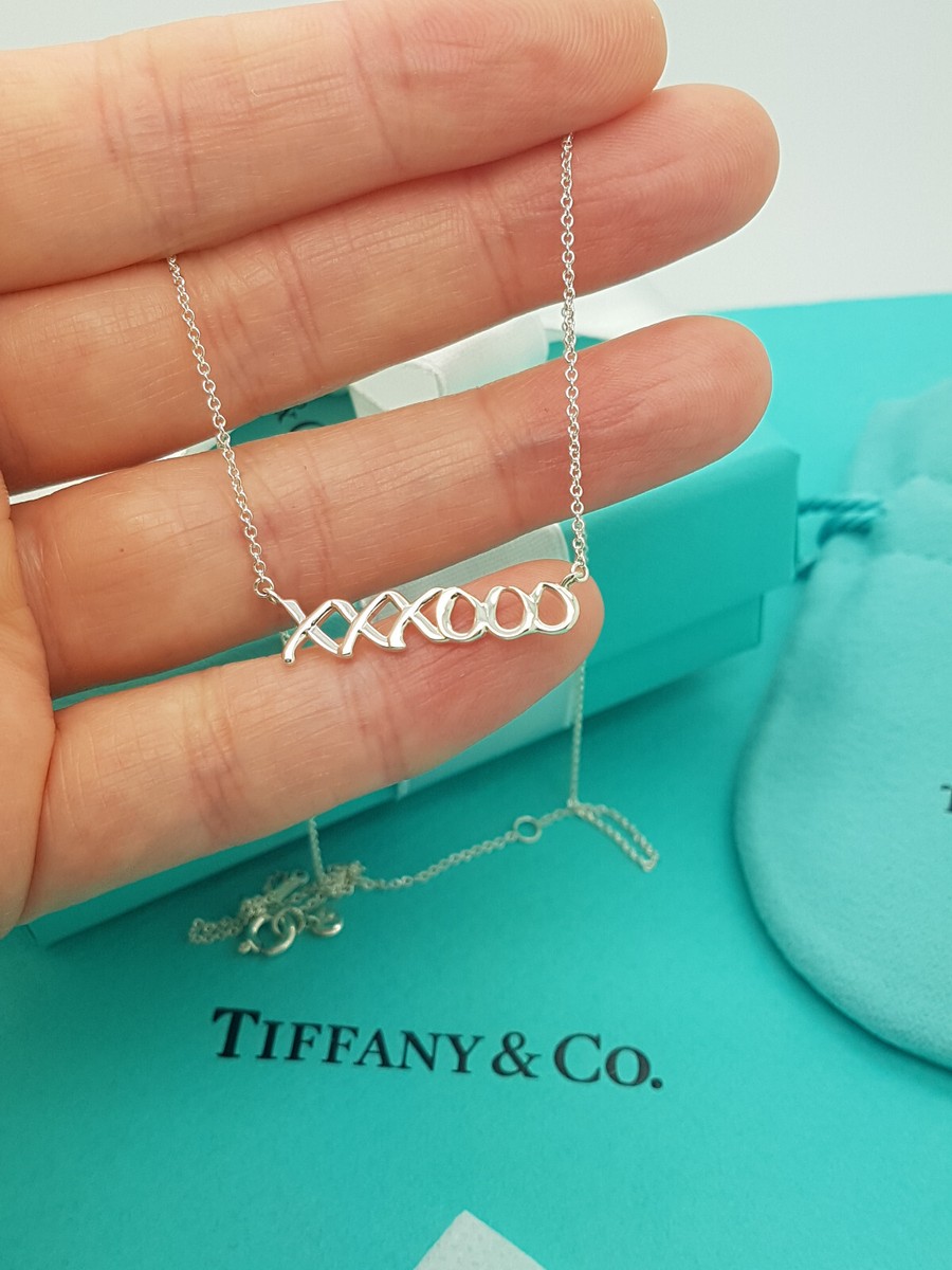 Tiffany Paloma Picasso Graffiti XXXOOO Pendant Silver 16-18