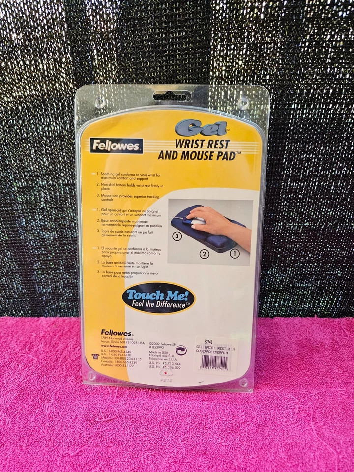 Fellowes Gel Wrist Rest And Mouse Pad 97741 - Green Emerald - Image 3 of 3