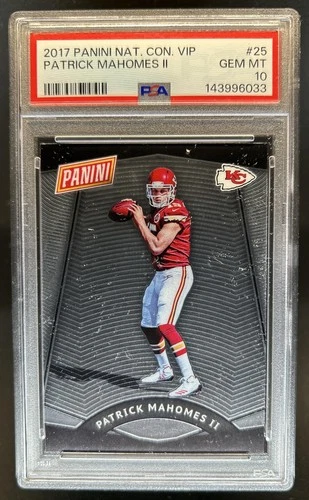 2017 Panini National Convention VIP Patrick Mahomes II #25 Chiefs PSA 10