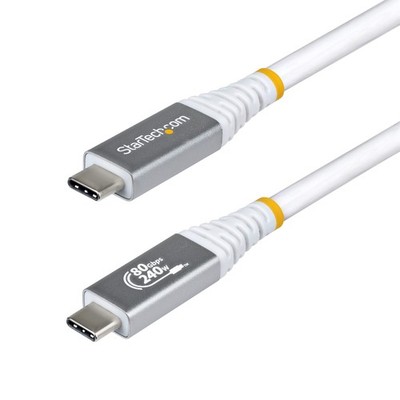 STARTECH.COM 1,5m USB4 Kabel 80Gbps USB-IF-zertifiziertes USB-C Ladekabel 240W 8
