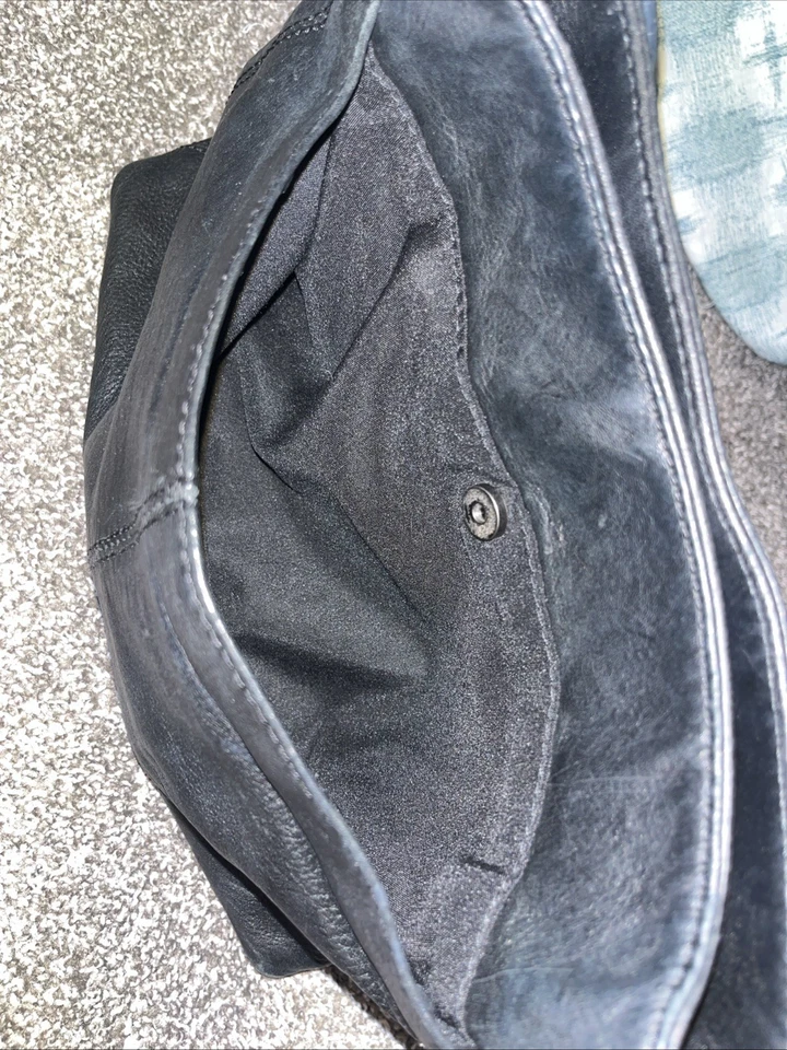 St. John's Bay черная кожаная сумка сумочка - Изображение 4 из 4