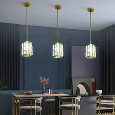 3 Pack Pendant Light Modern Iron Hanging Ceiling Lamp Fixture Kitchen Restaurant