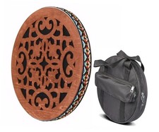 Tambor de madera hecho a mano del océano, tambor de onda de curación de sonido, onomatopéyico (12 pulgadas)