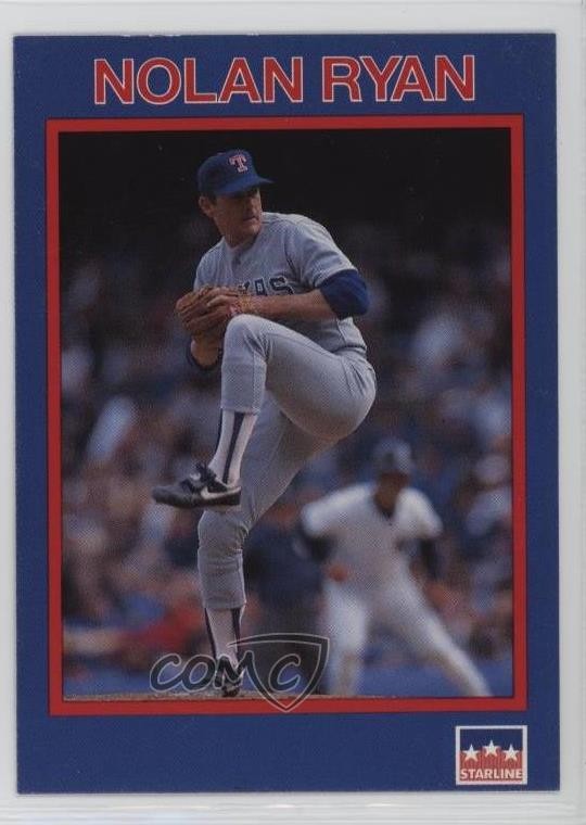 1990 Starline Long John Silver's Nolan Ryan #13 HOF 6ly