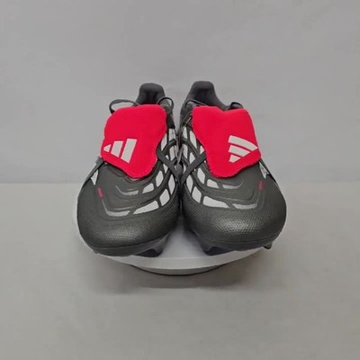 Adidas Predator League FT FG Soccer Cleats JS0426 Gray Lucid Red