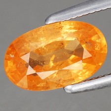1.52ct 8.4x5.2mm Oval Natural Unheated Orange Spessartite Garnet Namibia, Africa