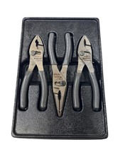 Snap-on Tools PL346ACF 3 piece 6" Talon Grip Slip-Joint Pliers Set (Gray)