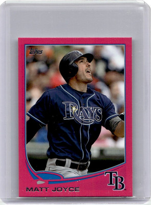 2013 Topps Mini Pink Matt Joyce #10/25 Tampa Bay Rays #550