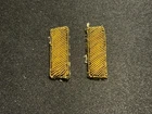 WW2 US Army Military Bullion 1st First Lt. Lieutenant Bars Rank Insignia