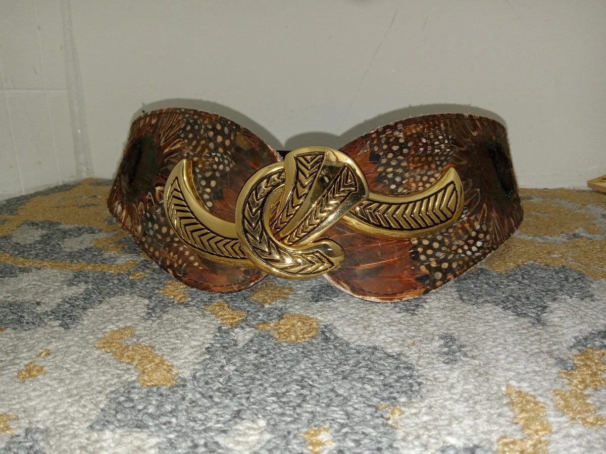 peacock feather belt products for sale | eBay