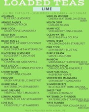 Loaded Tea 30 Pack Variety Sugar Free, Lime Base Free US Shipping