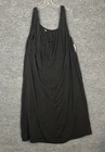 Old Navy Womens Sleeveless Column Midi Dress Size 3X Black Staple Basic Casual