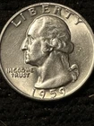 1959 No Mint Mark ,Silver, Washington Quarter