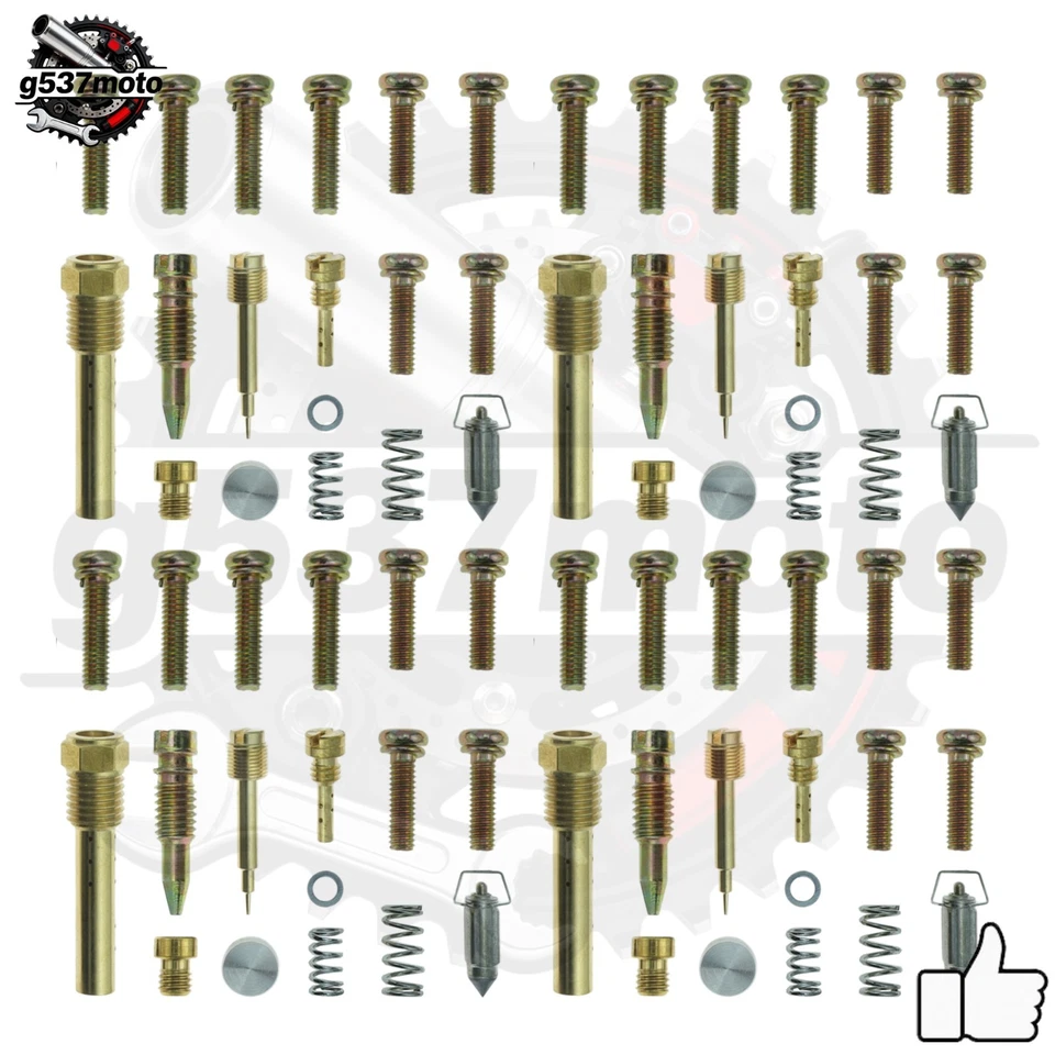 4xCarburetor Repair Kit For Kawasaki ZG1200 Voyager XII 86-03 Diaphragm Float-US - Imagem 4 de 4