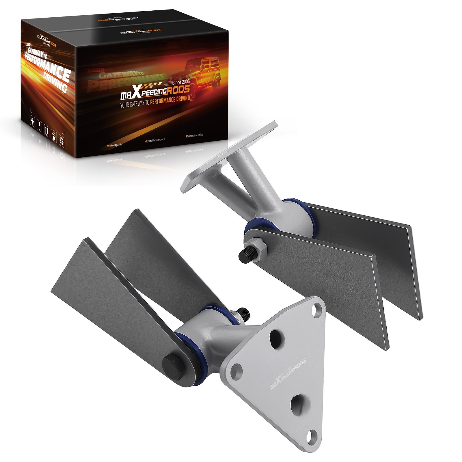 Pair Engine Motor Mount Kit for Chevy Engines Big Small Block BBC SBC Hardware