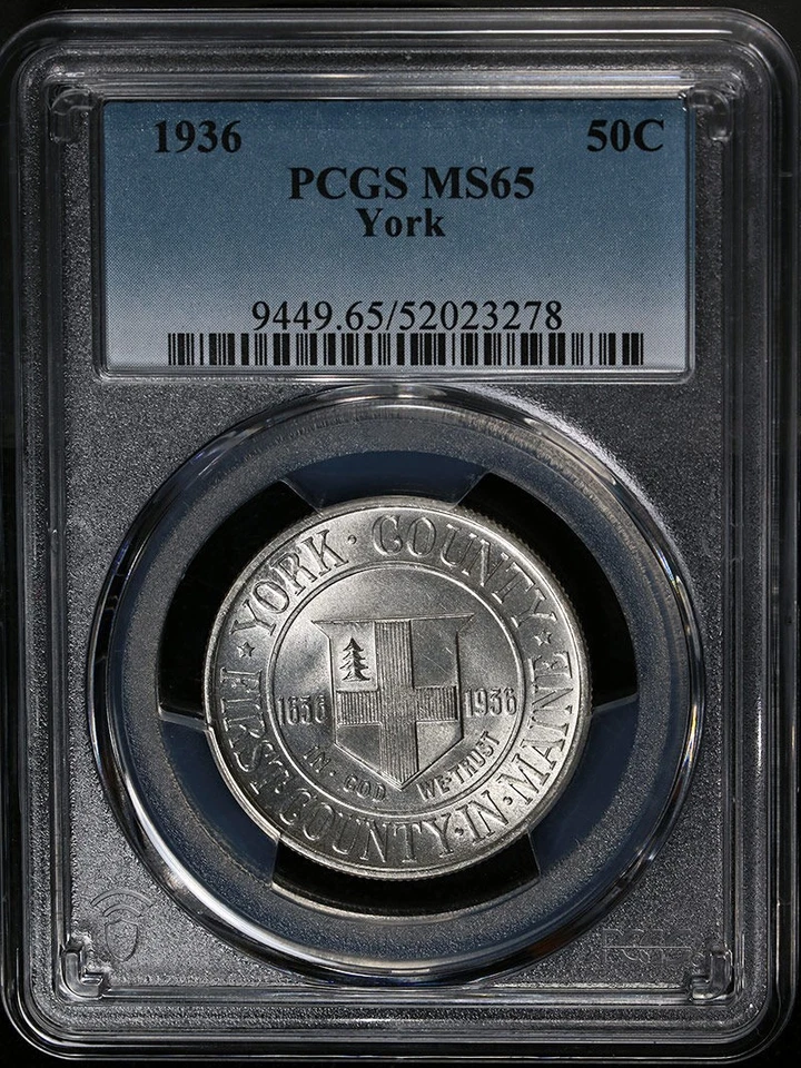 1936 York Commem Half Dollar PCGS MS65 Great Eye Appeal Strong Strike - Image 3 of 4