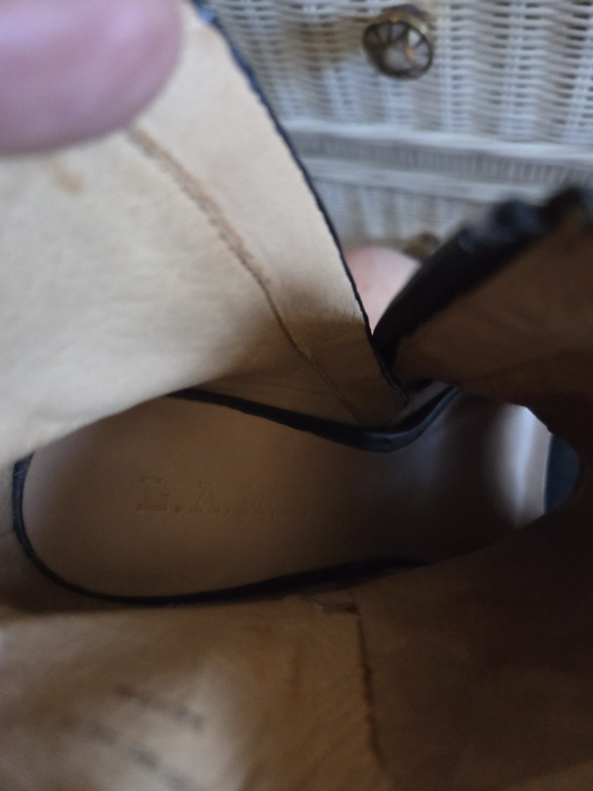 SAOLA Stivaletti l.a.m.b.Gwen Stefani Dorrie vera pelle pelliccia tomaia e suola tacco 5" 8M