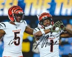 Tee Higgins & Ja'Marr Chase Autographed Cincinnati Bengals 8x10 Photo/COA/Holo