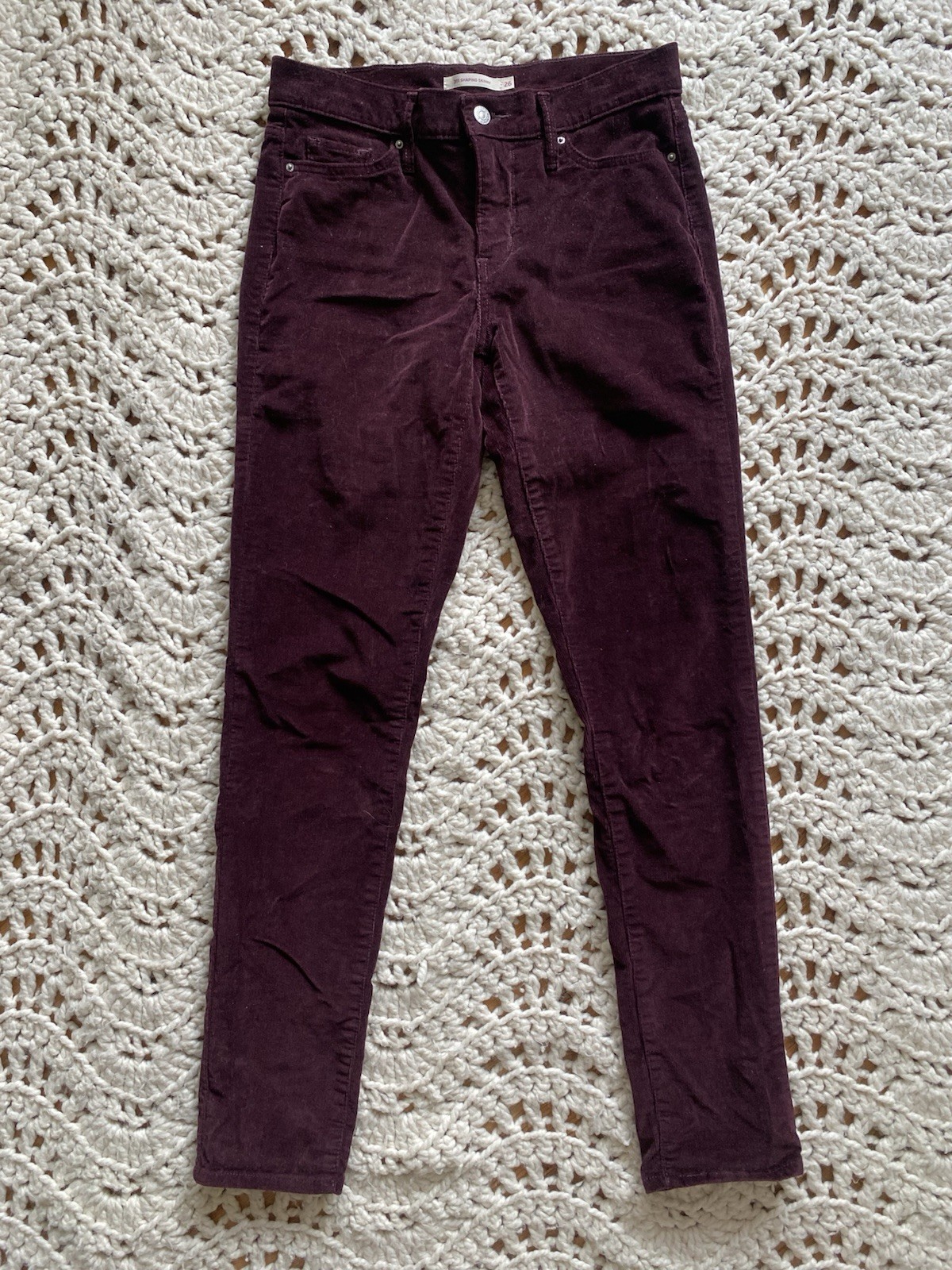 Women Button Zip Pockets