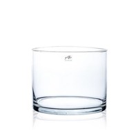 Glasvase, Dekoglas, Tischvase Cyli H. 20Cm D. 25Cm Zylindrisch Rund Sandra Rich