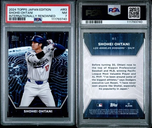 2024 Topps Japan Edition Internationally Renowned Shohei Ohtani #IR3 PSA 7 POP 5