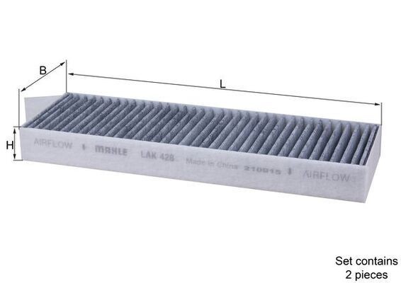 Mahle Filter, Innenraumluft Lak 428/S-image