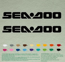 Pair of Sea Doo Compatible Replacement Decals Vinyl Stickers Boat Outboard Mo...