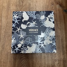 Versace Pour Homme for Men 3 PC Set 3.4 oz EDT, 0.17 oz EDT Mini,  5 oz Shampoo