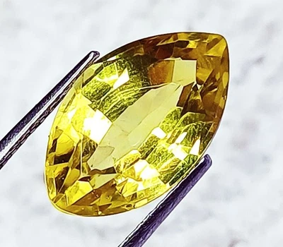 8 bis 10 Ct Natürlicher Gelber Saphir Marquise Lose Edelsteine Zertifiziert R87 - Bild 1 von 4