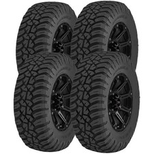 Qty 4 35x12.50r15lt General Grabber X3 113q Load Range C Black Wall Tires