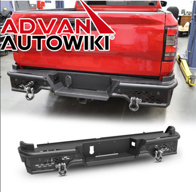 Rear Bumper for 2022-2025 Nissan Frontier Heavy Steel w 4'' pod light & 2*D-Rings