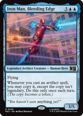 Iron Man, Bleeding Edge [MSC - 626] Rare Near Mint (Magic The Gathering)