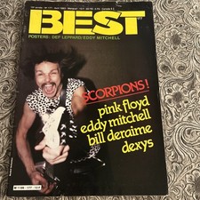 Best Magazine Rock Music Scorpions Def Leppard Eddy Mitchell Frn Poster Apr 1983 Best Magazine Rock Music Scorpions Def Leppard Eddy Mitchell Frn Poster Apr 1983