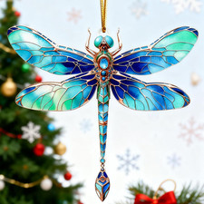 Acrylic Dragonfly Gifts Decor for Women for Christmas Tree Decoration,Birthday G