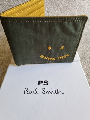 PS PAUL SMITH Geldbörse mit Doppelfaltung Zebra-Logo-Streifen UVP 120 £ Brandneu in Box Weihnachtsgeschenk
