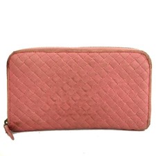 Bottega Veneta Intrecciato Pink Wallet
