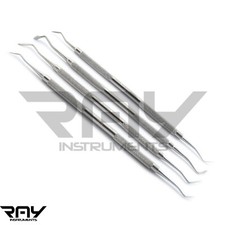 Set Of 4 Dental Hollenback Carver Restorative Wax & Modelling Composite Filling