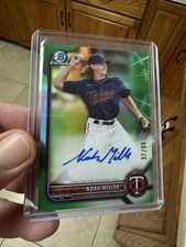 2022 Bowman Chrome Green Noah Miller Auto /99 Minnesota Twins #NM
