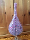 Antique 19th C. Art Glass Pilgrim Flask Bottle Vase Venetian Italian Murano