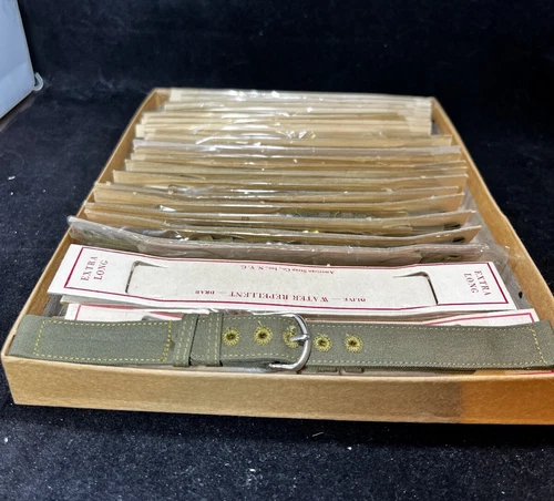 2-piece LONG 1945 US Military ISSUE WW2 Watch Band steel buckle 16mm 5/8" B1FL