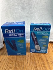 ReliOn LANCING DEVICE & ULTRA-THIN LANCETS NEW SEALED
