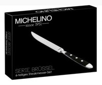 "Michelino - Steakmesser Set 6-Teilig \"BrüSsel\" - Grillmesser Edelstahl"