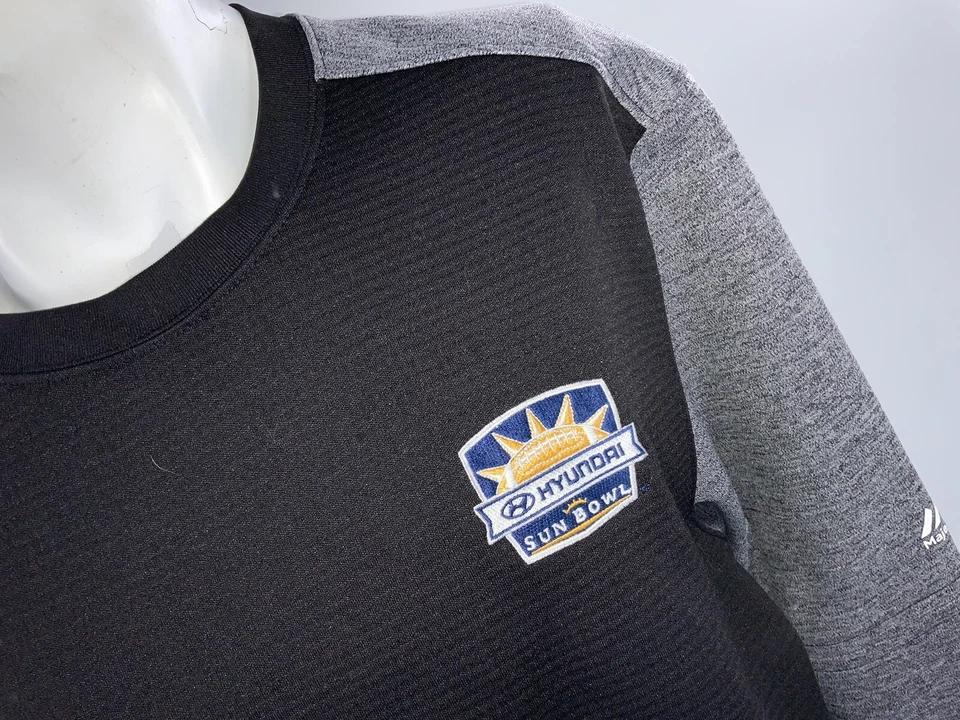 Пуловер Pitt Panthers Hyundai Sun Bowl Majestic L черный полиэтиленовый Crew YGI J2-162 - Изображение 3 из 4