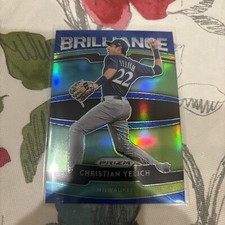 2020 Panini Prizm Christian Yelich Blue Brilliance Milwaukee Brewers #B-6