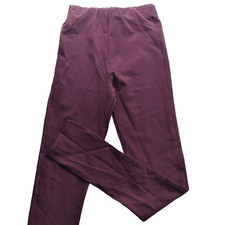 ZARA Women's Track Pant Legging Size Small Dark Purple Pull-On Polyamide Blend