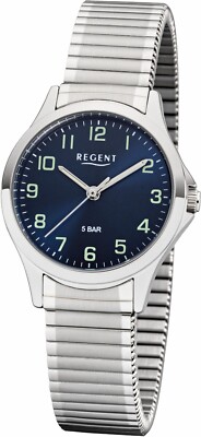 Regent Damen Analog Quarz Armband Uhr 3085.78.94 J Edelstahl silberfarben 30 mm