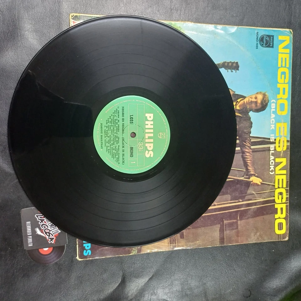 Johnny Hallyday ‎– Negro Es Negro (Black Is Black) - Rock & Roll, Chanson, 1966 - Image 3 of 4