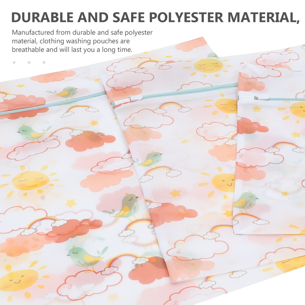 4 Pcs Wash Bag Set Four Zipper Washer Washing Bags Bra Laundry eBay