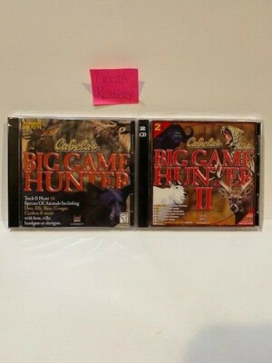 Cabela's Big Game Hunter 1 & 2 CD-ROM SET PC Windows 95/98